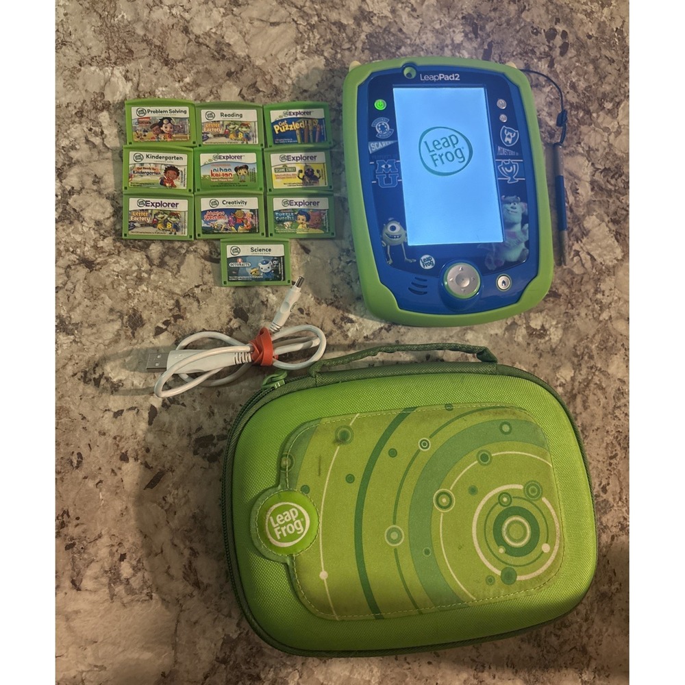 LeapFrog LeapPad 2 Explorer Disney Pixar's Monsters University W/10 Cartridges